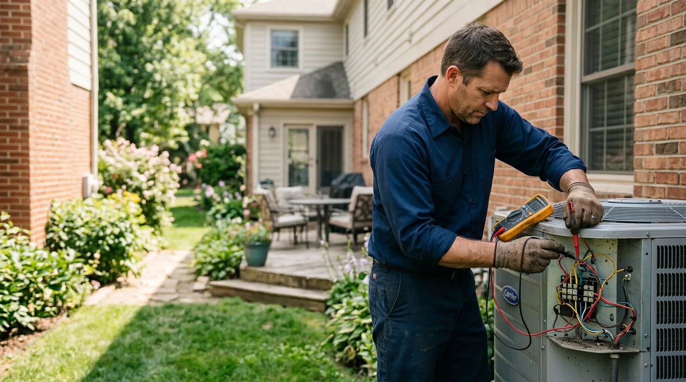 HVAC technician working near Erick, OK